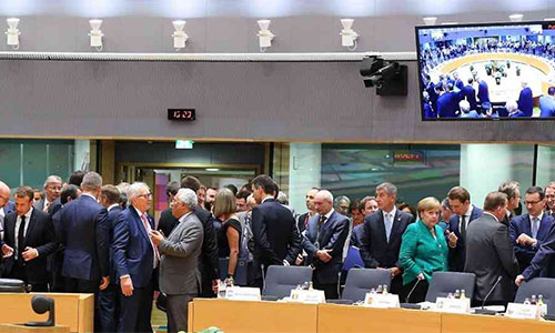 líderes de la Unión Europea en la cumbre de Bruselas La UE alcanza un acuerdo sobre el tema migratorio en su cumbre de Bruselas